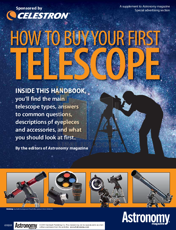 PDF manual for Celestron Telescope FirstScope 114
